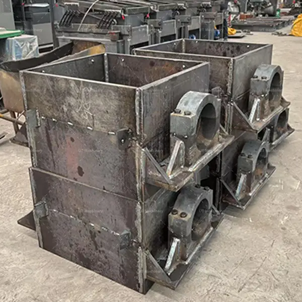 Componentes del soporte de rodamientos mecanizados de precisión, listos para el ensamblaje de la trituradora de metal para servicio pesado.